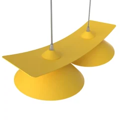 LUMICOM - MILLER Suspension, 2X E27, max 42W, métal, jaune, L.27cm