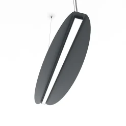 LUMICOM - MIRROR 1X Suspension, STRIP LED, 17W/m, 3000K, métal, gris anthracite, L90cm