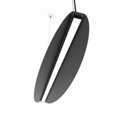 LUMICOM - MIRROR 1X Suspension, STRIP LED, 17W/m, 3000K, métal, noir, L90cm