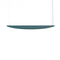 LUMICOM - MIRROR 1X Suspension, STRIP LED, 17W/m, 3000K, métal, bleu mediterraneen, L90cm