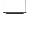 LUMICOM - MIRROR 1X Suspension, STRIP LED, 17W/m, 4000K, métal, brillant noir, L90cm