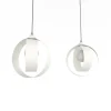 LUMICOM - NUCLEO BINARIO Suspension, 2XE27, max 42W, métal, blanc, D.25cm