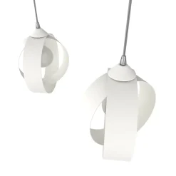 LUMICOM - NUCLEO BINARIO Suspension, 2XE27, max 42W, métal, blanc, D.25cm