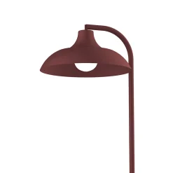 LUMICOM - PARIGINA Lampadaire, 1X E27, max 42W, métal, rouge cowhide, D.30cm x H.165cm