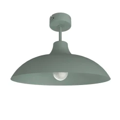 LUMICOM - PARIGINA Plafonnier, 1X E27, max 42W, métal, vert iceberg, D.40cm