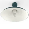 LUMICOM - PARIGINA Plafonnier, 1X E27, max 42W, métal, bleu méditerranéen/blanc, D.40cm
