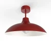 LUMICOM - PARIGINA Plafonnier, 1X E27, max 42W, métal, rouge brillant/blanc, D.30cm