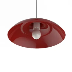 LUMICOM - PARIGINA Suspension, 1X E27, max 42W, métal, rouge brillant, D.40cm