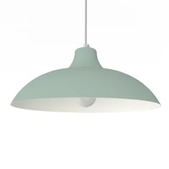 LUMICOM - PARIGINA Suspension, 1X E27, max 42W, métal, vert iceberg/blanc, D.30cm