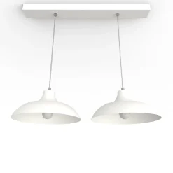 LUMICOM - PARIGINA TRACK Suspension, 2X E27, max 42W, métal, blanc mat, D.30cm L.70cm