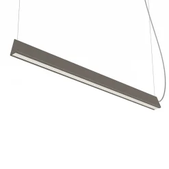 LUMICOM - PEAK 1X Suspension, STRIP LED, 17W/m, 3000K, métal, gris torturelle, L100cm