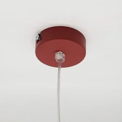 LUMICOM - PINOCCHIO Suspension, 1X E27, max 42W, métal, rouge cowhide, D.50cm