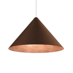 LUMICOM - PINOCCHIO Suspension, 1X E27, max 42W, métal, marron corten/feuille cuivre, D.50cm
