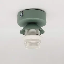 LUMICOM - PIUMA Plafonnier, 1X E27, max 42W, métal, iceberg green/blanc, D.40cm