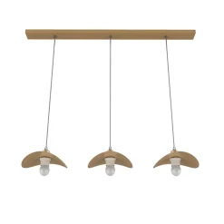 LUMICOM - PIUMA Suspension, 3XE27, max 42W, métal, anodic gold, 25x20cm