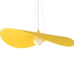 LUMICOM - PIUMA Suspension, 1X E27, max 42W, métal, jaune, D.90cm