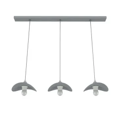 LUMICOM - PIUMA Suspension, 2XE27, max 42W, métal, gris, 25x20cm