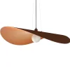LUMICOM - PIUMA Suspension, 1X E27, max 42W, métal, corten feuille de cuivre, D.90cm