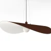 LUMICOM - PIUMA Suspension, 1X E27, max 42W, métal, corten blanc, D.90cm