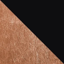 LUMICOM - PIUMA Suspension, 1X E27, max 42W, métal, noir feuille de cuivre, D.90cm