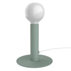 LUMICOM - PURO Lampe de table, 1X E27, max 42W, métal, vert iceberg, D.4cm H.20cm