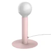 LUMICOM - PURO Lampe de table, 1X E27, max 42W, métal, rose, D.4cm H.20cm