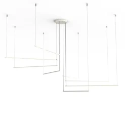 LUMICOM - RADIUS Suspension, STRIP LED, 136W/m, 3000K, métal, blanc brillant, d.220