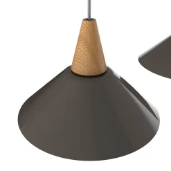 LUMICOM - Rail de suspension FUNNEL, 3X E27, max 42W, métal, brillant / blanc, D.25cm L.100cm