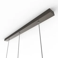 LUMICOM - Rail de suspension FUNNEL, 3X E27, max 42W, métal, brillant / blanc, D.25cm L.100cm