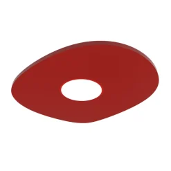 LUMICOM - RIVER FREE Plafonnier, 1x GX53, max 8W, métal, rouge brillant, 20x23cm