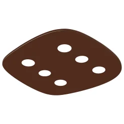 LUMICOM - RIVER FREE Plafonnier, 6x GX53, max 8W, métal, marron corten, 55x40cm