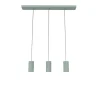 LUMICOM - ROND Suspension, 3X GU10, max 33W, métal, vert iceberg, L70cm x H10cm