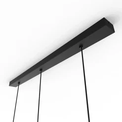 LUMICOM - ROND Suspension, 3X GU10, max 33W, métal, noir mat, L70cm x H30cm