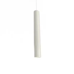 LUMICOM - ROND Suspension, 1X GU10, max 33W, métal, blanc brillant, H.40cm