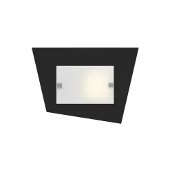 LUMICOM - SKINNY Plafonnier, LED INTEGREE, 10W, 4000K, métal, noir mat, L35x20cm