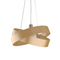 LUMICOM - SOFT Suspension, 1X E27, max 42W, métal, anodic or, D.40cm