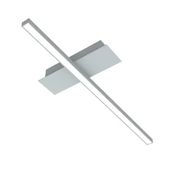LUMICOM - SPLINT 1X Plafonnier, STRIP LED, 17W/m, 3000K, métal, gris, L50cm
