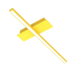 LUMICOM - SPLINT 1X Plafonnier, STRIP LED, 17W/m, 4000K, métal, jaune, L50cm