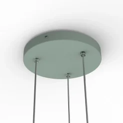 LUMICOM - SPLINT 3X Suspension, STRIP LED, 17W/m, 3000K, métal, vert iceberg, L100cm