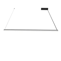 LUMICOM - SPLINT 1X Suspension, STRIP LED, 17W/m, 3000K, métal, noir brillant, L100cm