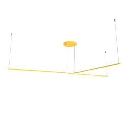 LUMICOM - SPLINT 3X Suspension, STRIP LED, 17W/m, 2700-6000K, métal, jaune, L100cm