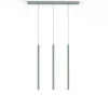LUMICOM - STELO TRACK 3X Suspension, LED INTEGREE, 12.6W, 4000K, métal, vert iceberg, H.60cm