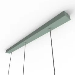LUMICOM - STELO TRACK 3X Suspension, LED INTEGREE, 12.6W, 4000K, métal, vert iceberg, H.60cm