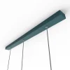 LUMICOM - STELO TRACK 3X Suspension, LED INTEGREE, 12.6W, 4000K, métal, bleu méditerranéen, H.60cm