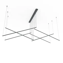 LUMICOM - STORM Suspension, STRIP LED, 102W/m, 3000K, métal, anthracite, L 200