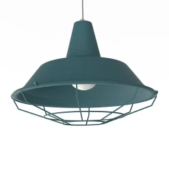 LUMICOM - TIVOLI Suspension, 1xE27, max 42W, métal, bleu méditerranéen, D.45cm