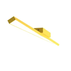 LUMICOM - TORX 1X Plafonnier, STRIP LED, 17.4W/m, 4000K, metal, jaune, L100cm