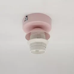 LUMICOM - TUZZI Plafonnier, 1xE27, max 42W, métal, rose, D.50cm