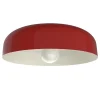 LUMICOM - TUZZI Plafonnier, 1xE27, max 42W, métal, rouge brillant/blanc, D.50cm