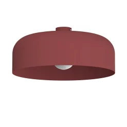 LUMICOM - TUZZI Plafonnier, 1xE27, max 42W, métal, rouge cowhide, D.50cm